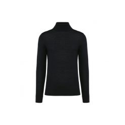 Sweter z merynosów z golfem Kariban Premium. Czarne golfy KARIBAN, m, bez wzorów, bez ramiączek. W wyprzedaży za 290.00 zł.