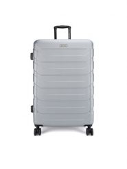 Gino Rossi Walizka duża GIN-L-003-05-SILVER Srebrny. Szare walizki Gino Rossi, bez wzorów, z tworzywa sztucznego, duże. Za 299.99 zł.