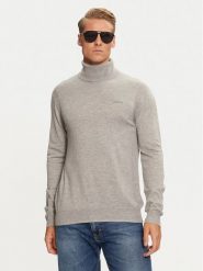 Guess Golf Ebenezer M4BR05 Z3H82 Szary Regular Fit. Szare golfy Guess, m, z aplikacjami, z syntetyku, bez kołnierzyka, bez ramiączek. Za 239.99 zł.