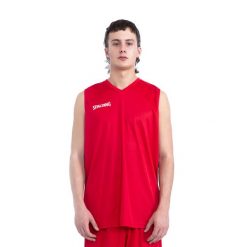 Komplet do koszykówki męski Spalding Atlanta 21. Czerwone szorty Spalding, m, bez wzorów, sportowe. Za 119.99 zł.