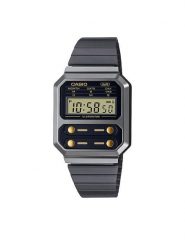 Casio Zegarek Vintage A100WEGG-1A2EF Szary. Szare, cyfrowe zegarki Casio. Za 339.99 zł.