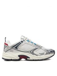 Tommy Jeans Sneakersy Archive Retro Runner EM0EM01486 Srebrny. Szare buty sportowe casual Tommy Jeans, bez wzorów, z jeansu, bez zapięcia. Za 379.99 zł.