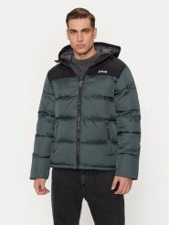 SCHOTT N.Y.C. Kurtka puchowa UTAH2 Zielony Regular Fit. Zielone kurtki SCHOTT N.Y.C., m, bez wzorów, z puchu, bez kaptura. Za 369.99 zł.