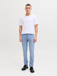 Jack & Jones Dżinsy "Glenn" - Slim fit - w kolorze błękitnym rozmiar: W34/L32. Niebieskie jeansy Jack & Jones, l. Za 130.99 zł.