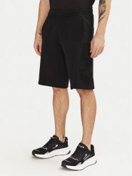 EA7 Emporio Armani Szorty sportowe 7M000153 AF10432 UC001 Czarny Regular Fit. Czarne krótkie spodenki sportowe EA7 Emporio Armani, m, bez wzorów, z bawełny. Za 289.99 zł.