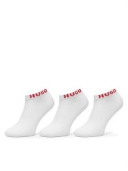 HUGO Skarpety krótkie 50516405 Biały. Białe skarpety Hugo, bez wzorów, z bawełny. Za 79.99 zł.