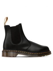 Dr. Martens Sztyblety 2976 Vegan 21456001 Czarny. Czarne botki sznurowane Dr. Martens, bez wzorów, ze skóry, bez obcasa, bez zapięcia. Za 949.99 zł.