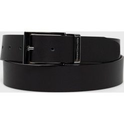 Tommy Hilfiger - Pasek skórzany dwustronny. Czarne paski Tommy Hilfiger, bez wzorów. Za 269.90 zł.
