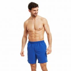 Męskie kąpielówki PENRITH Shorts. Niebieskie kąpielówki ZOGGS, l, bez wzorów, sportowe. Za 118.49 zł.