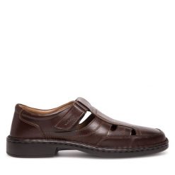 Półbuty Go Soft. Brązowe eleganckie półbuty GO SOFT, bez wzorów, bez obcasa, bez zapięcia. Za 229.99 zł.