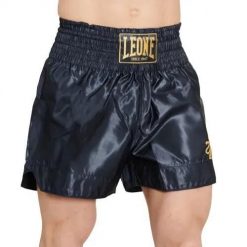 Szorty bokserskie Montana Basic 2. Niebieskie krótkie spodenki sportowe LEONE 1947, l, bez wzorów, z materiału. Za 187.50 zł.
