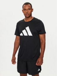 Adidas Koszulka techniczna Run It IL7235 Czarny Regular Fit. Czarne t-shirty sportowe Adidas, bez wzorów, z syntetyku, bez ramiączek, do biegania. Za 89.99 zł.