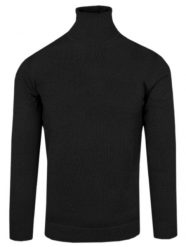 Bawełniany Golf Męski - Alties - Czarny. Czarne golfy Alties, l, bez wzorów, z bawełny, bez ramiączek. Za 149.00 zł.