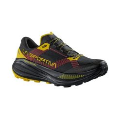 Buty trailowe La Sportiva Prodigio Max. Czarne buty turystyczne La Sportiva, bez wzorów, z włókna, bez zapięcia, do biegania. Za 752.00 zł.