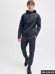 Jack & Jones Spodnie dresowe "Stwill" w kolorze granatowym rozmiar: XL. Niebieskie spodnie treningowe długie Jack & Jones, xl, bez wzorów, z dresówki. Za 113.99 zł.