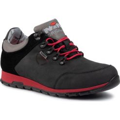 Trekkingi NIK - 03-0459-11-3-01-03 Czarny. Czarne buty trekkingowe Nik, bez wzorów, z materiału, bez zapięcia. Za 299.00 zł.