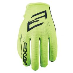 Rękawiczki XR-RIDE - FLUO YELLOW (żółty neonowy) - XXXL/13. Żółte rękawiczki FIVE GLOVES, bez wzorów, ze skóry. Za 87.00 zł.