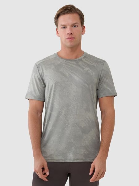 4F Koszulka sportowa w kolorze szarym rozmiar: XL. Szare t-shirty sportowe 4F, bez wzorów, z materiału, bez ramiączek, na fitness i siłownię. Za 77.95 zł.