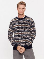 United Colors Of Benetton Sweter 1344K105Y Granatowy Regular Fit. Niebieskie swetry rozpinane United Colors Of Benetton, m, bez wzorów, z wełny, bez kołnierzyka, bez ramiączek. Za 439.99 zł.