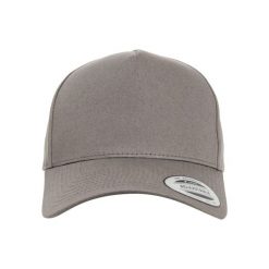 Czapka Flexfit 5-panel curved. Szare czapki z daszkiem FLEXFIT, bez wzorów. Za 137.00 zł.