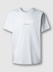 Pepe Jeans Koszulka "Eggo" w kolorze białym rozmiar: S. Białe bezrękawniki Pepe Jeans, s, bez wzorów, z bawełny, bez kołnierzyka, bez ramiączek. Za 78.99 zł.