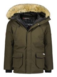 ANAPURNA Kurtka zimowa "Claudana" w kolorze oliwkowym rozmiar: XL. Brązowe kurtki ANAPURNA, na zimę, xl, z aplikacjami, bez kaptura. Za 310.38 zł.