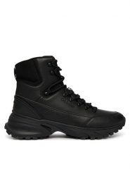 Calvin Klein Trapery Hike Runner Mid Laceup Lth HM0HM02323 Czarny. Czarne trapery CALVIN KLEIN, ze skóry, bez zapięcia. Za 699.99 zł.