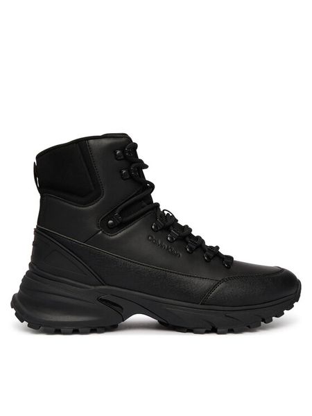 Calvin Klein Trapery Hike Runner Mid Laceup Lth HM0HM02323 Czarny. Czarne trapery CALVIN KLEIN, ze skóry, bez zapięcia. Za 699.99 zł.