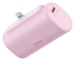Baseus Compact IP 5000mAh 20W różowy. Czerwone powerbanki . Za 89.90 zł.