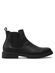 Pierre Cardin Sztyblety 4714 Czarny. Czarne botki sznurowane Pierre Cardin, bez wzorów, ze skóry, bez obcasa, bez zapięcia. Za 299.99 zł.