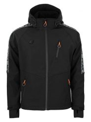 Peak Mountain Kurtka softshellowa "Cargan" w kolorze czarnym rozmiar: L. Czarne kurtki outdoor i hardshell Peak Mountain, l, bez wzorów, bez kaptura. Za 296.35 zł.
