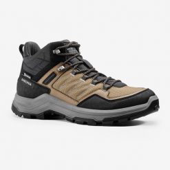 Buty turystyczne męskie Quechua MH100 mid wodoodporne. Buty turystyczne QUECHUA, bez wzorów, z kauczuku, przed kolano, bez zapięcia, trekkingowe. Za 269.99 zł.