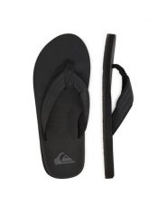 Quiksilver Japonki 808416 Czarny. Czarne japonki Quiksilver, bez wzorów, z materiału. Za 99.99 zł.