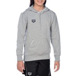 Bluza Arena Team Line Hoodie junior z kapturem. Szare bluzy z kapturem Arena, bez wzorów, z kapturem. Za 69.99 zł.