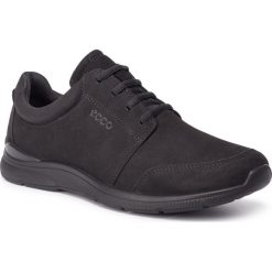 Półbuty ECCO - Irving 51169402001 Black. Czarne eleganckie półbuty ecco, bez wzorów, z materiału, bez obcasa, bez zapięcia. Za 449.00 zł.