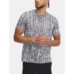T-Shirt Męski Under Armour Koszulka Sportowa Do Biegania Szybkoschnąca. Szare t-shirty sportowe Under Armour, bez wzorów, bez ramiączek, do biegania. Za 199.99 zł.