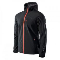 Męska kurtka Elbrus Iver softshell rozmiar XL. Czarne kurtki narciarskie i snowboardowe ELBRUS, na zimę, l, bez wzorów, z softshellu, bez kaptura. Za 284.48 zł.