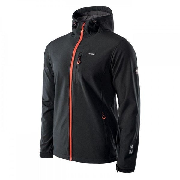 Męska kurtka Elbrus Iver softshell rozmiar XL. Czarne kurtki ELBRUS, na zimę, l, bez wzorów, z softshellu, bez kaptura. Za 272.54 zł.
