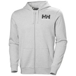 Bluza z kapturem z pełnym zamkiem błyskawicznym Helly Hansen Logo. Niebieskie bluzy z kapturem Helly Hansen, na lato, l, bez wzorów, z bawełny, z kapturem. Za 356.15 zł.