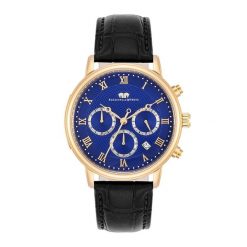 Rhodenwald & Söhne Chronograf Moonlight żółte złoto Skóra naturalna Czarny Zegarki męskie 1 ct Męskie. Czarne, analogowe zegarki Rhodenwald & Söhne, z mosiądzu. Za 2,129.99 zł.