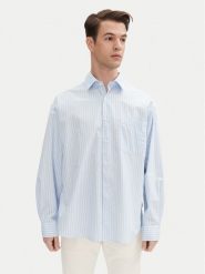 Jack&Jones Koszula Atlas 12271085 Błękitny Wide Fit. Niebieskie koszule Jack&Jones, m, bez wzorów, z bawełny, bez kołnierzyka, bez ramiączek. Za 99.99 zł.