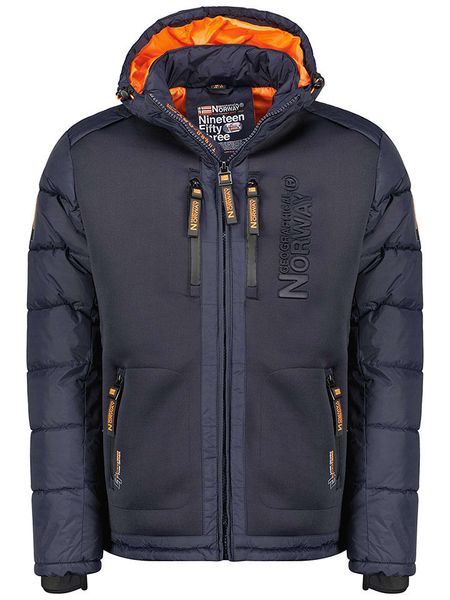 Geographical Norway Kurtka zimowa "Beachwood" w kolorze granatowym rozmiar: M. Niebieskie kurtki Geographical Norway, na zimę, m, bez wzorów, bez kaptura. Za 256.95 zł.