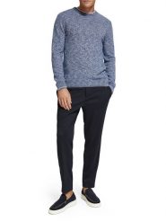 Scotch & Soda Spodnie w kolorze granatowym rozmiar: W32/L32. Niebieskie spodnie materiałowe Scotch & Soda, na co dzień, l, bez wzorów, z materiału. Za 172.49 zł.