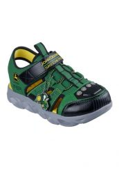 Sandały SKECHERS HYPNO-SPLASH -TRACTOR-BRIGHTS Zielony. Zielone sandały Skechers, z materiału, bez zapięcia. Za 269.99 zł.