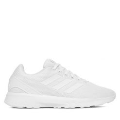 Buty do biegania adidas. Białe buty do biegania Adidas, bez wzorów, bez zapięcia, do biegania. Za 239.99 zł.