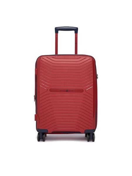 Beverly Hills Polo Club Walizka kabinowa BHPC-WAL-006-S Czerwony. Czerwone walizki Beverly Hills Polo Club, bez wzorów, z tworzywa sztucznego. Za 299.99 zł.