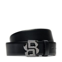 Pasek Męski BOSS. Czarne paski Boss, bez wzorów. Za 249.99 zł.