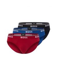 BOSS slipy w zestawie 3 sztuk Mężczyźni Bawełna czarny|czerwony|niebieski, L. Czarne slipki Boss, l, bez wzorów, z bawełny. Za 209.95 zł.