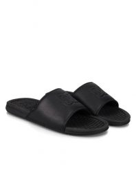 Sandały DC Shoes czarno-białe wygodne. Czarne sandały DC Shoes, z materiału, bez zapięcia. Za 119.99 zł.