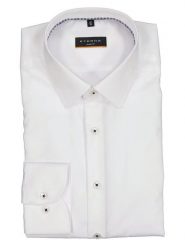 Eterna Koszula - Slim fit - w kolorze białym rozmiar: 40. Białe koszule Eterna, bez wzorów, z bawełny, bez kołnierzyka, bez ramiączek. Za 110.29 zł.